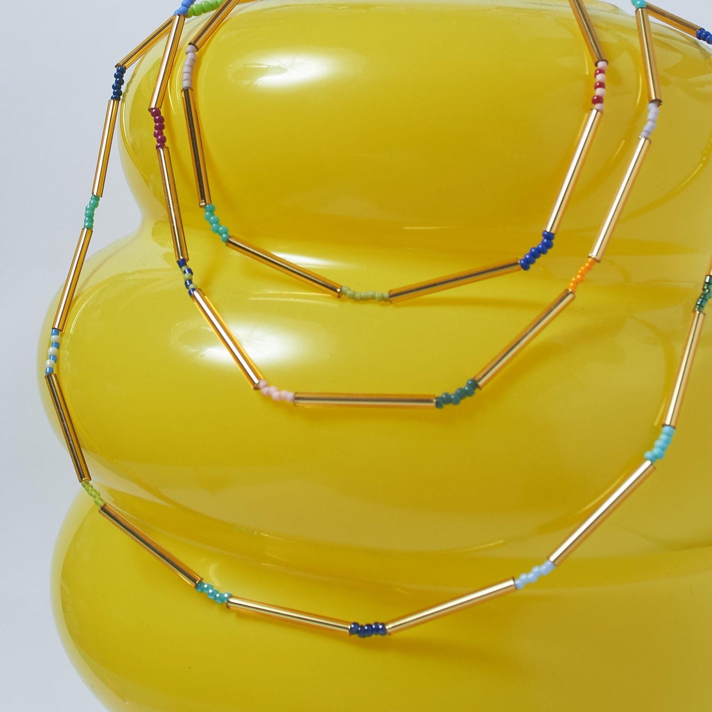 Miyuki Crystal Tube Necklace