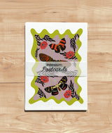 Magical Moths Postcards - Set of 6 -Butterflies Greeting Cards - Moths Stationery - PSC009