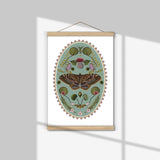 Moths and Nature, botanical illustrations, magic art print, boho Aesthetic, Butterfly art print, Cottagecore Nature print, moths giclee