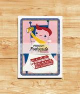 Japanese Propaganda Postcards set, Vintage style printing, Tricolor printing style, Colorful Art Prints, Postcard set of six, PSC042