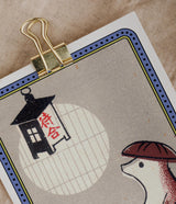 Japanese Propaganda Postcards set, Vintage style printing, Tricolor printing style, Colorful Art Prints, Postcard set of six, PSC042