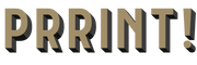 PRRINT! Antique and vintage art prints and stationery logo