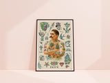 Old School Tattoo Poster