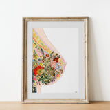 Colourful Breast Print