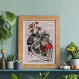 Heart with Roses Print