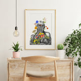 Colourful Flowers Head and Neck Print