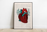 Human Heart Anatomy study art