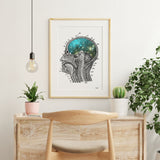 Cosmic Brain Print