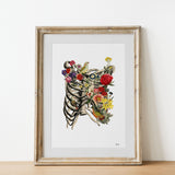 Rib cage full of nature Print