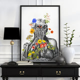 Colourful Flowers Head and Neck Print