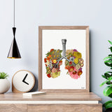 Flowery Lungs Print