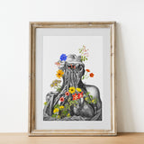 Colourful Flowers Head and Neck Print