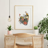 Anatomical Heart Print