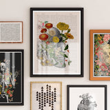 Flowers on Skull print.