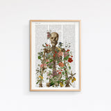 Human Skeleton Full of nature Print