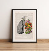 Springtime breathe art collage