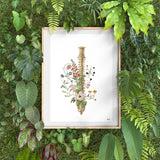 Soft colors wild flowers Spine Print