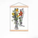 Flowers on my Legs Print