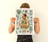 Old School Tattoo Poster