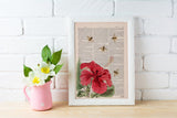 Bees and the Hibiscus