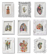 Girl power flowery body Feminist Wall Art