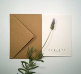 Notecards Set - Anatomical Greetings Set - Thank You Card -Blue and Lilac Flower Anatomy - Flower Brain - Medical Greeting Card - NTC022