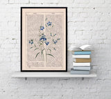 Blue harebell bouquet