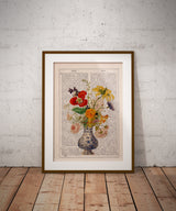 Naturalistic Floral Bouquet with insects