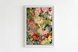 Huge Flowers Skull Poster