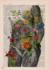 We are Wild, Torso of a woman full of flowers