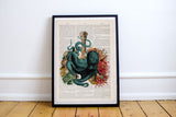 Octopus and Seabed Lungs Print