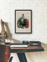 Octopus and Seabed Lungs Print