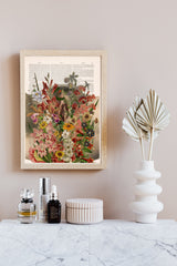 Flowery Vulva Feminist Wall Art