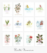 Birth Flower Print