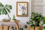 Bees with Lavender Print