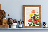 Dahlia Wall Art