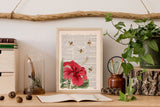Bees and the Hibiscus