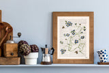 Bees with Blue wild flowers