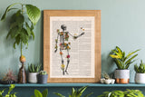 Tropical Plants Skeleton Print