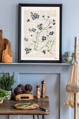 Bees with Blue wild flowers