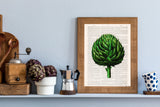 Christmas gift,  Wall art prints, Book print unique gift, Kitchen wall art, Artichoke Botanical studio, Art prints BFL073