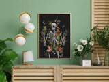 Wild Skeleton at Night Print