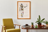 Tropical Plants Skeleton Print