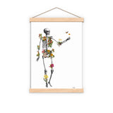 Tropical Plants Skeleton Print