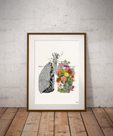 Springtime breathe art collage