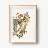 Flowery Pelvis Art