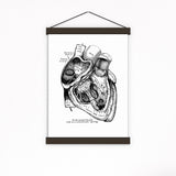 Heart in black