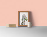 Human hand with flowers Anatomy Print