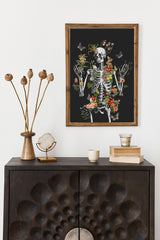 Wild Skeleton at Night Print