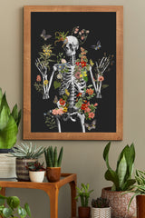 Wild Skeleton at Night Print